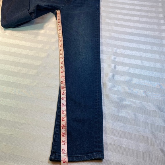 Pilcro and the Letterpress Slim Straight Jeans Stretch Blue Denim Sz 26 - Picture 6 of 16